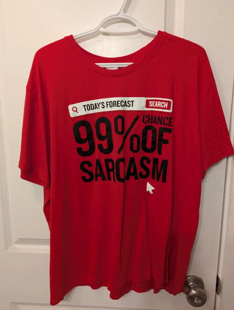 Red Sarcasm T-Shirt thumbnail