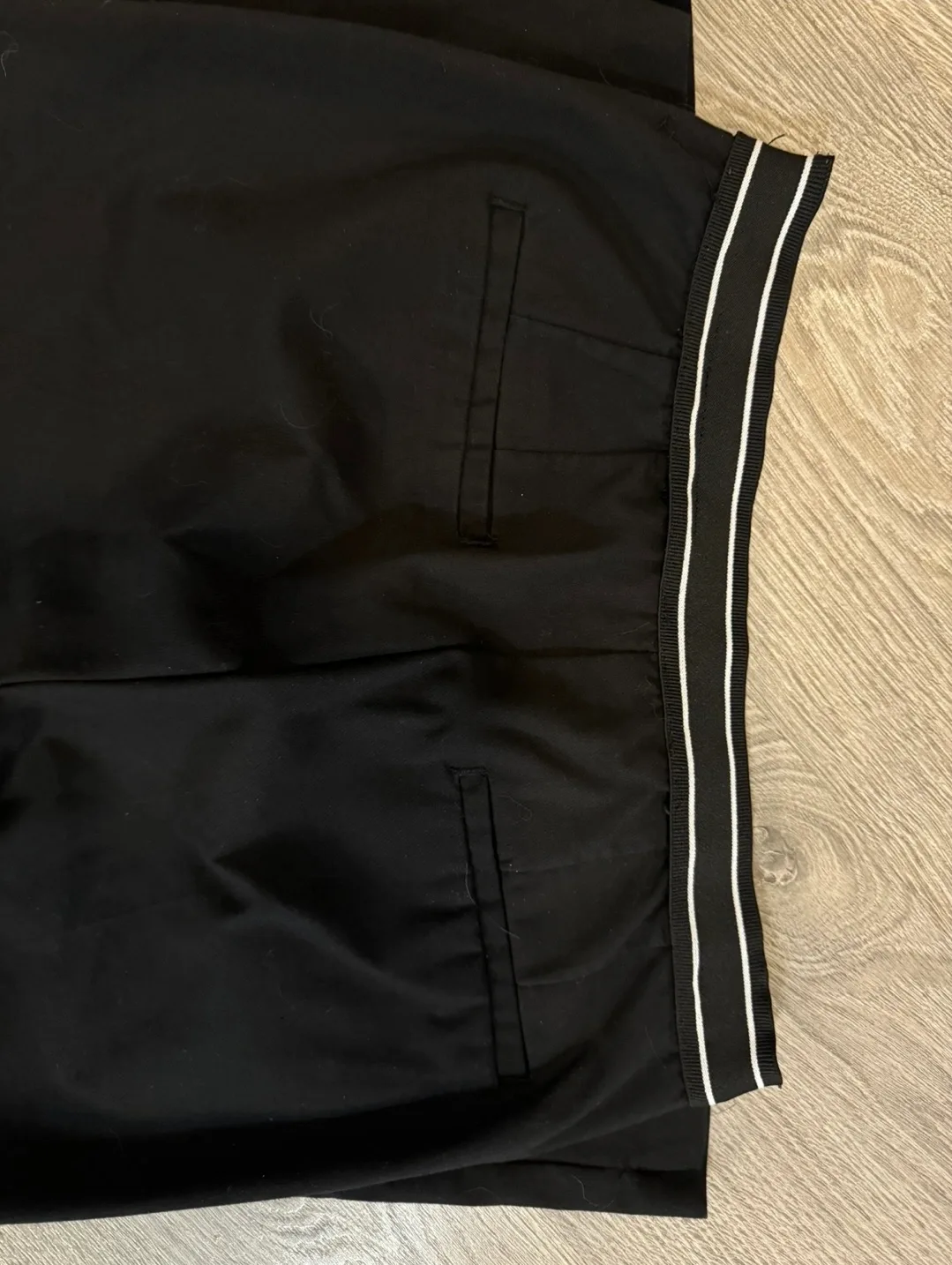 Black Zara Trousers with Elastic Waist image indicator(4)