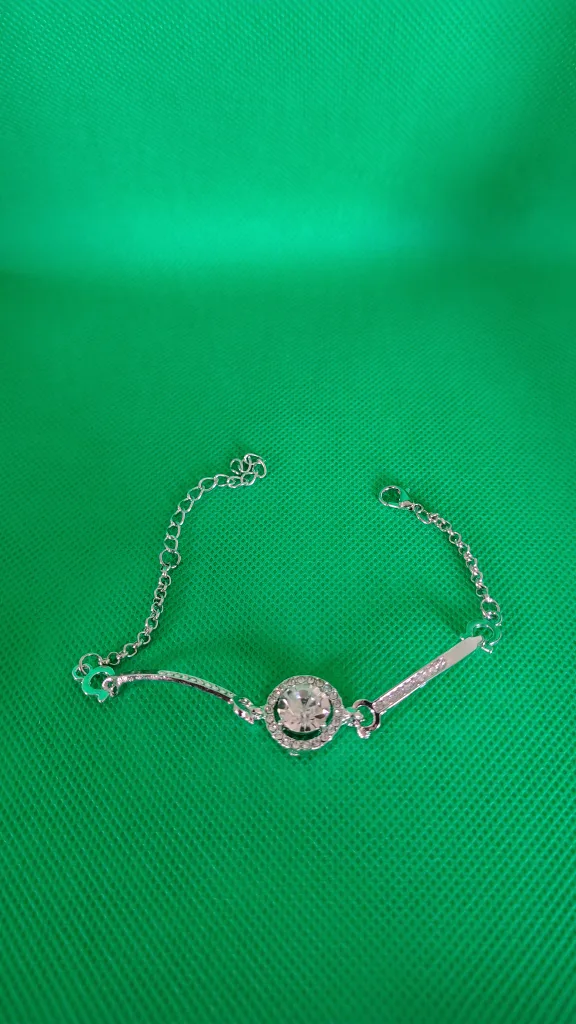 Silver Bracelet with Crystal thumbnail