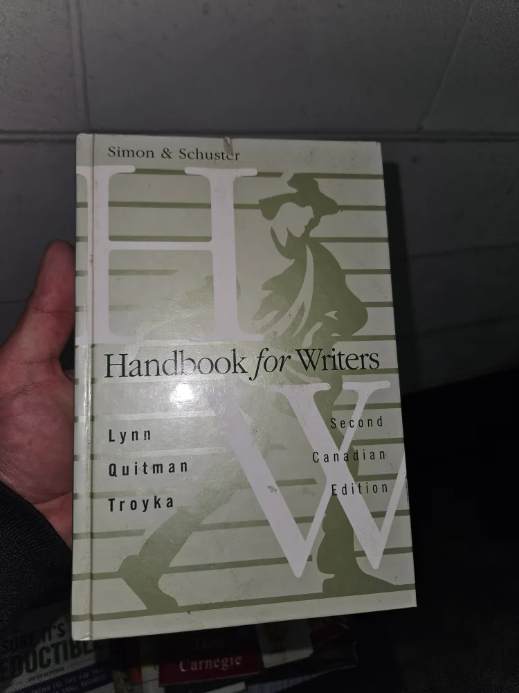 Handbook for Writers, Second Canadian Edition thumbnail