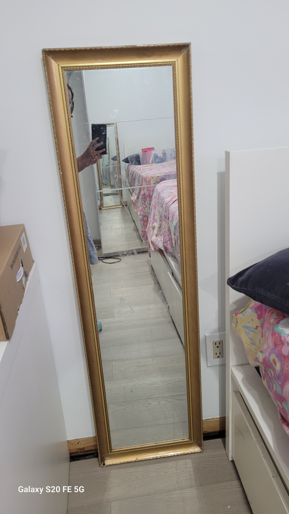 Gold Framed Full Length Mirror