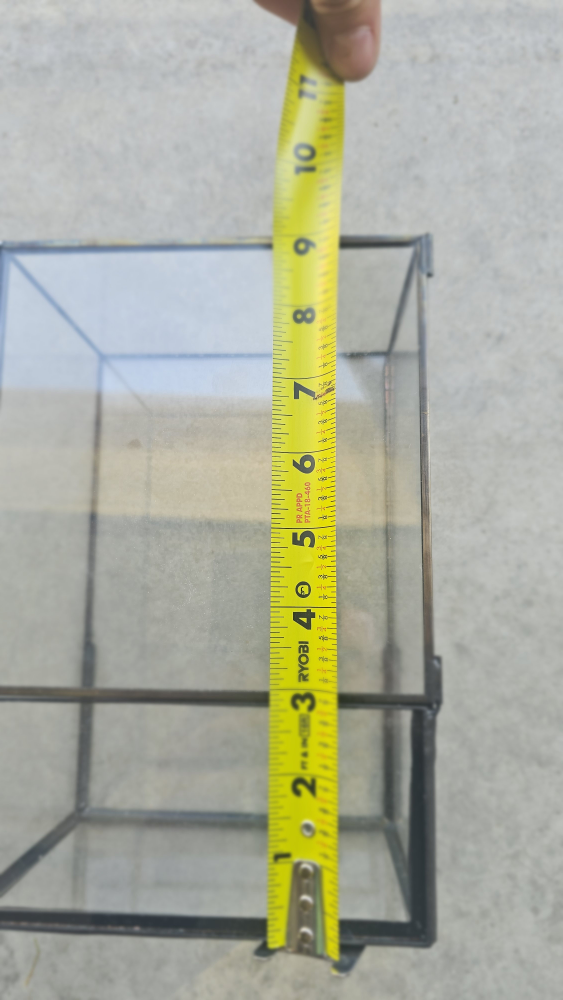 Glass Display Box - 6x6x10 inches - photo 3