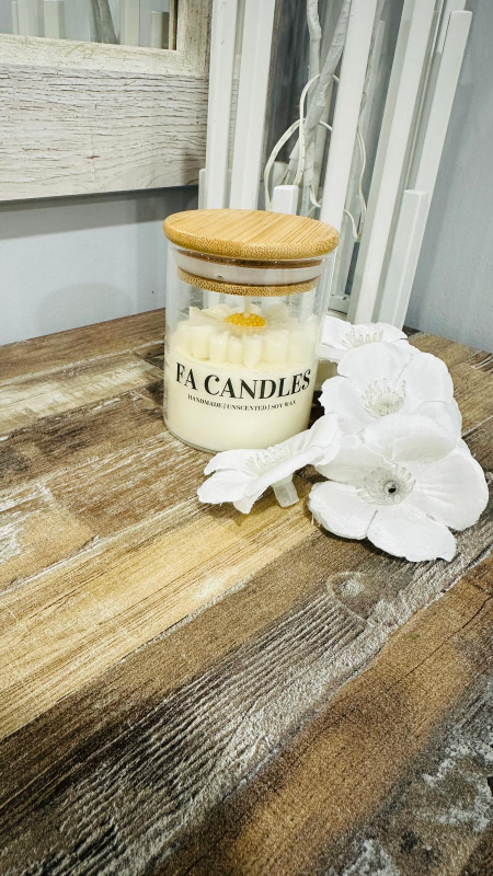 FA Candles Handmade Unscented Soy Wax Candle - photo 5