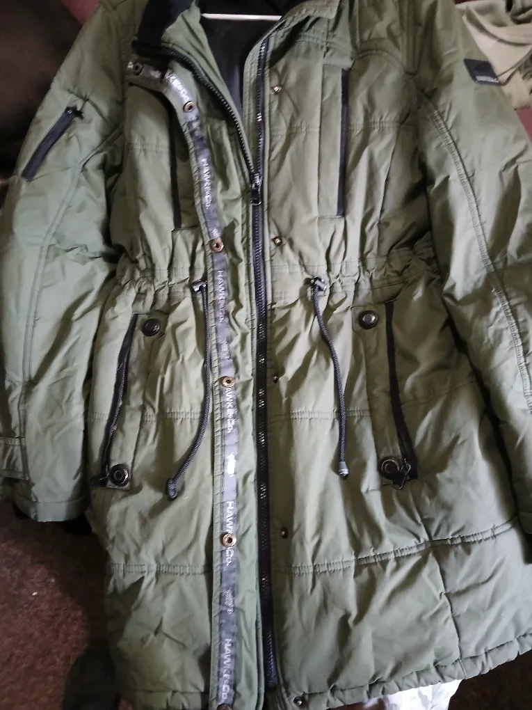 Hawke & Co. Olive Green Winter Coat image indicator(3)