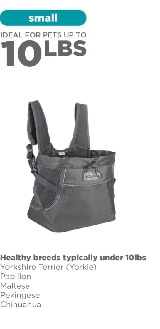 Pet Front Carrier - Small dog/ cat up to 10lbs image indicator(8)