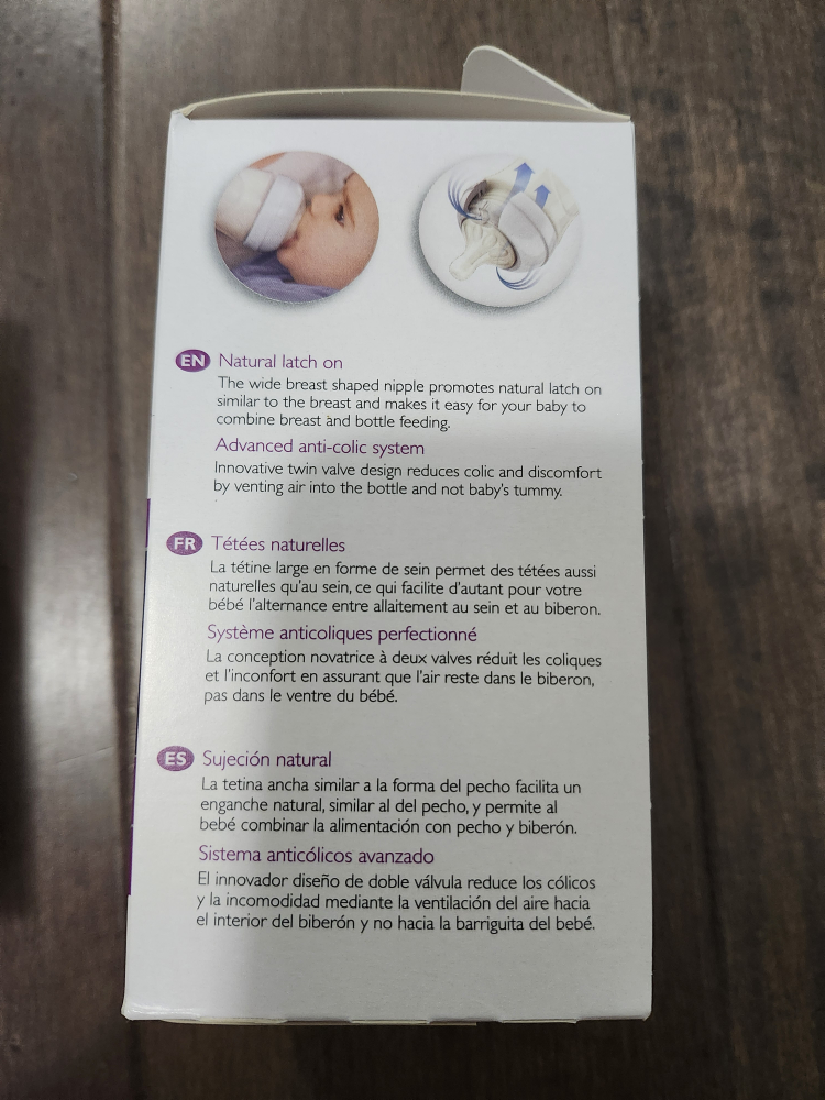 Philips AVENT Natural Pure Glass Baby Bottles, 4oz, 3 Pack - photo 3