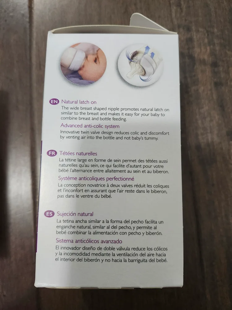 Philips AVENT Natural Pure Glass Baby Bottles, 4oz, 3 Pack image indicator(3)