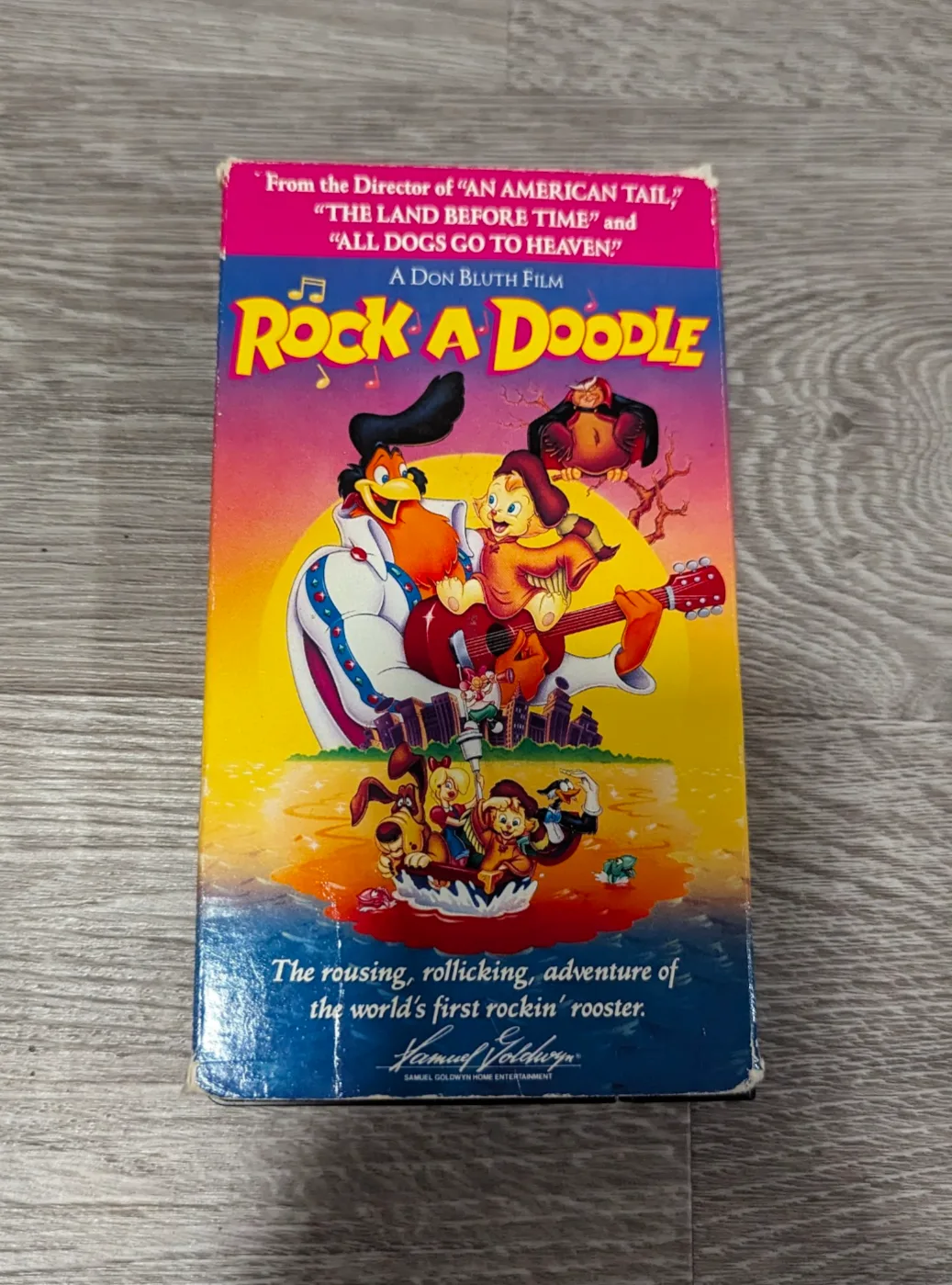 Rock-A-Doodle VHS Tape - Don Bluth Film Movie thumbnail