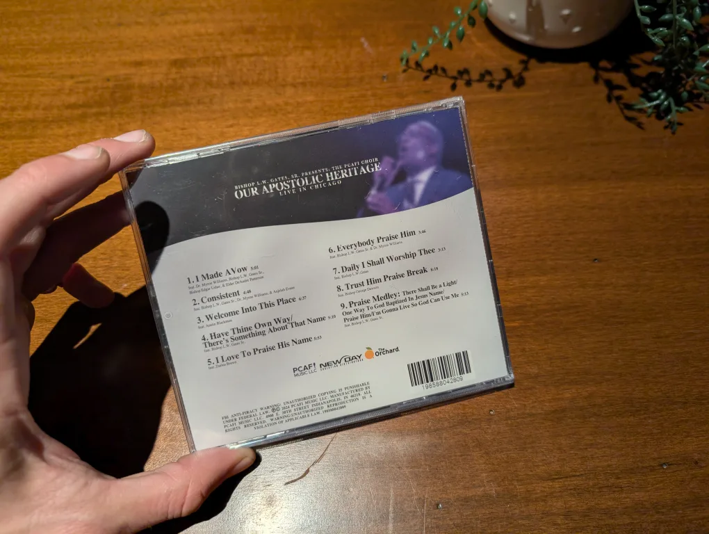 Our Apostolic Heritage - Bishop L.W. Gates, Sr. CD image indicator(2)