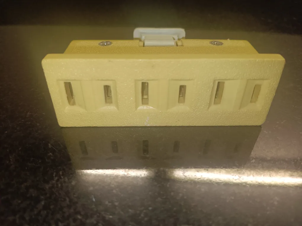 Vintage Yellow Wall Tap Outlet Adapter thumbnail