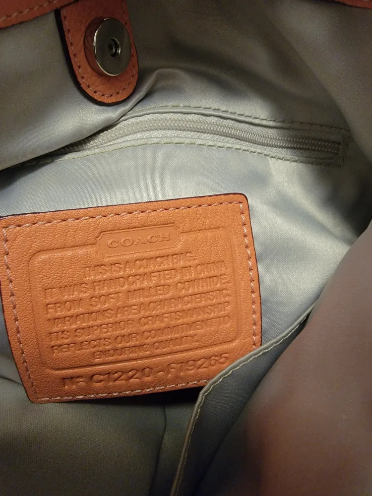 Coach Leather Shoulder Bag - Peach image indicator(2)