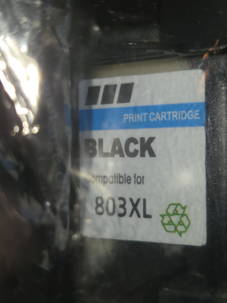 New Black Print Cartridge 803XL