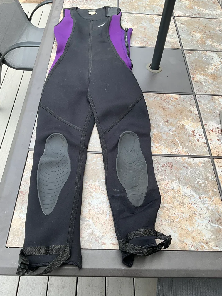 Womens Wetsuit Black & Purple thumbnail