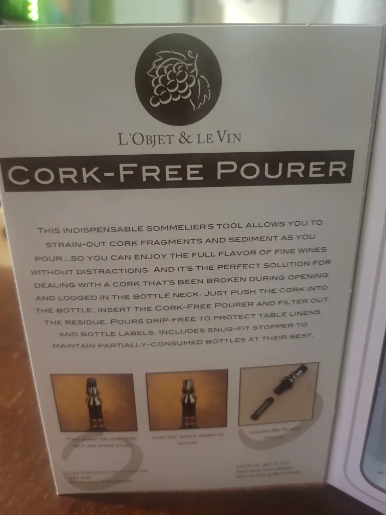 L'Objet & Le Vin Cork-Free Pourer - New in Box! image indicator(4)