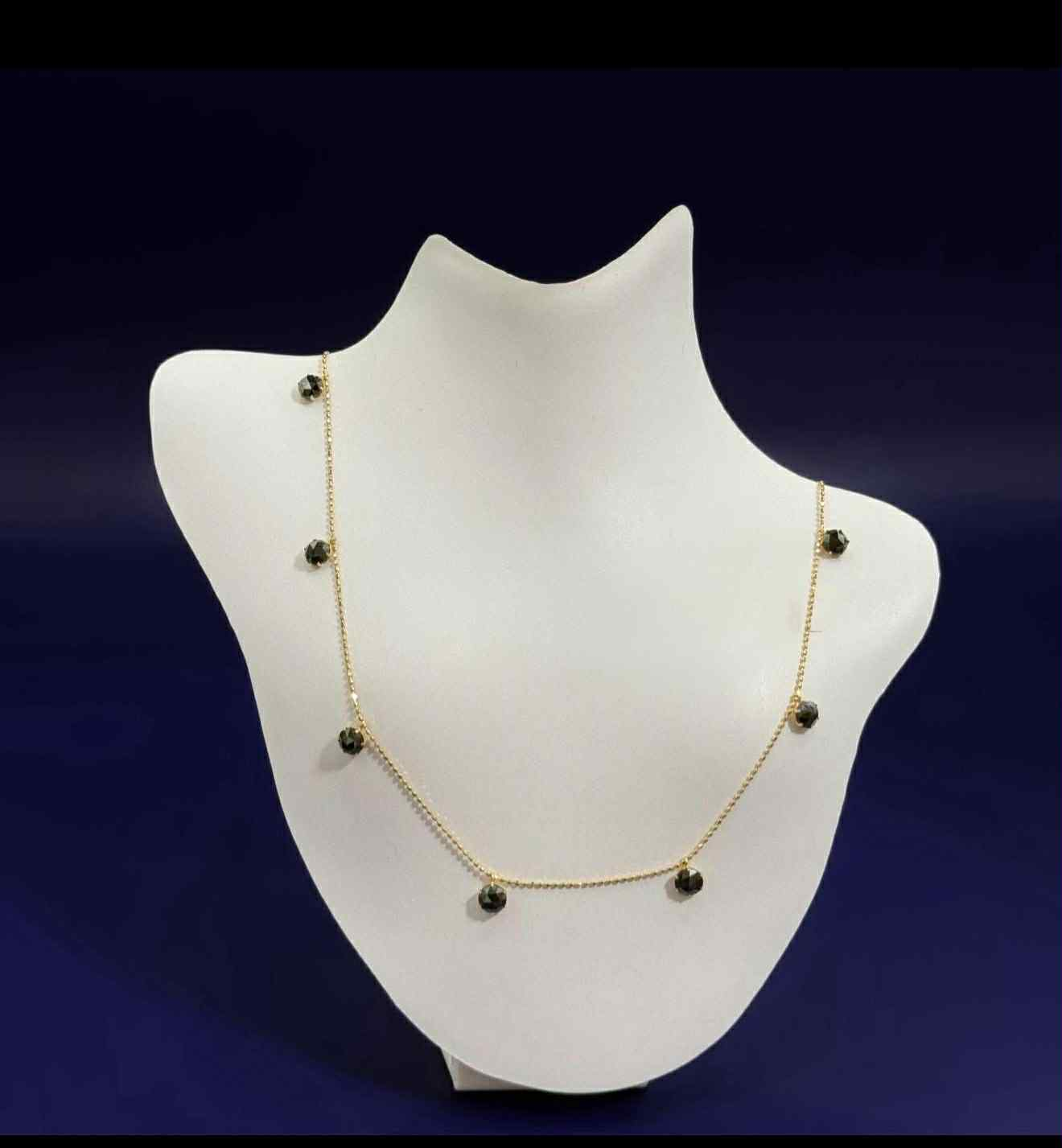 Authentic Black natural Diamond Necklace