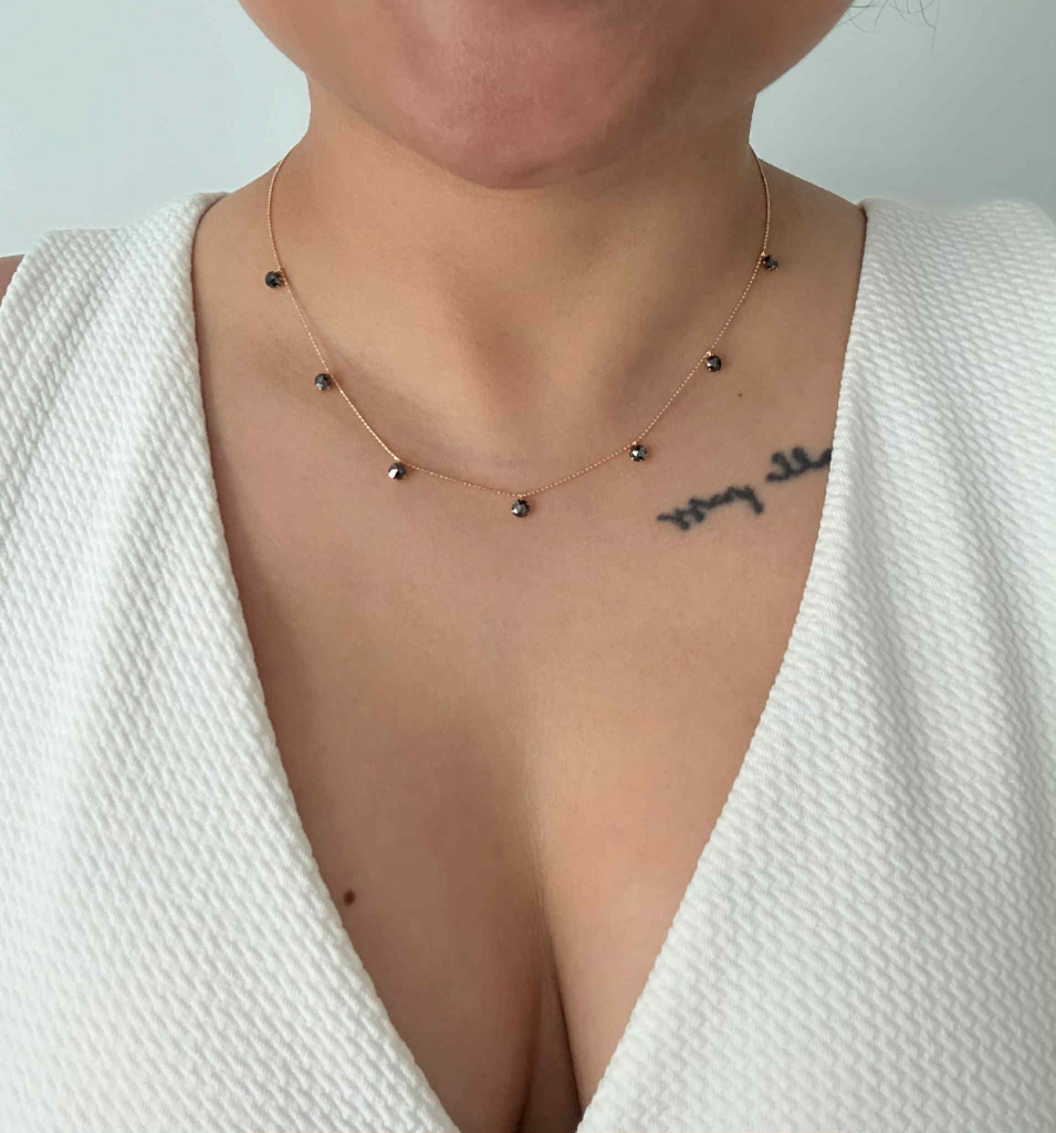 Authentic Black natural Diamond Necklace - photo 2