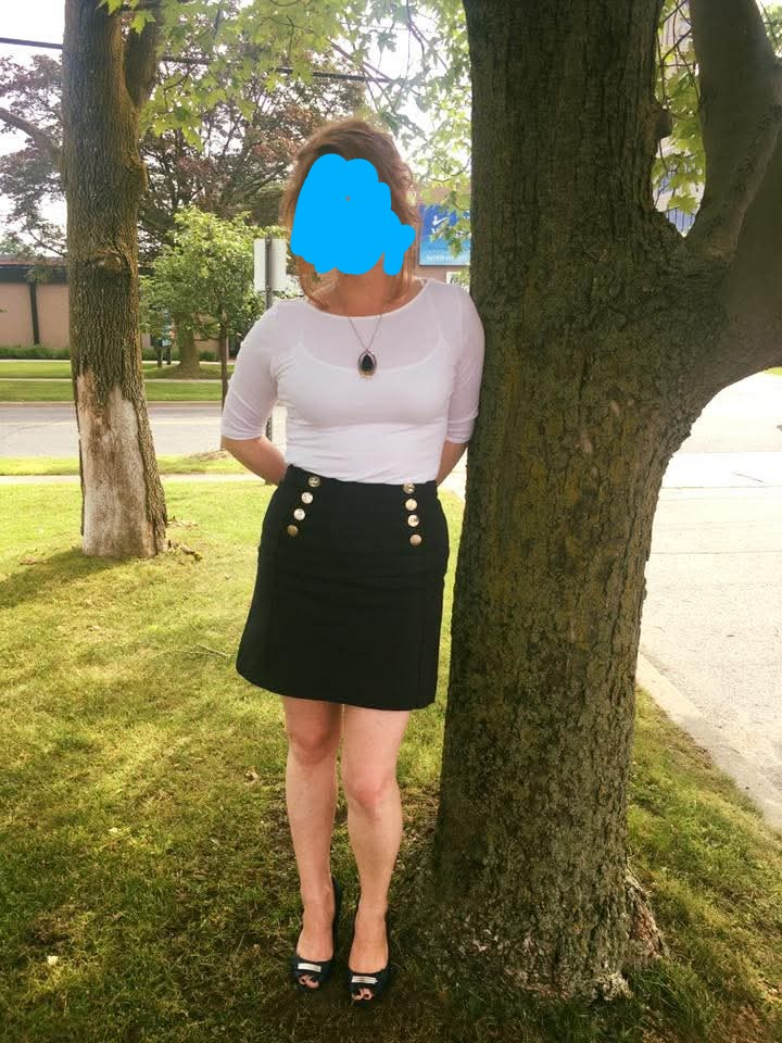 H&M Navy Skirt