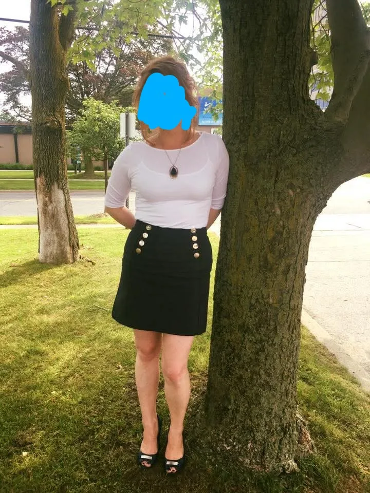 H&M Navy Skirt thumbnail