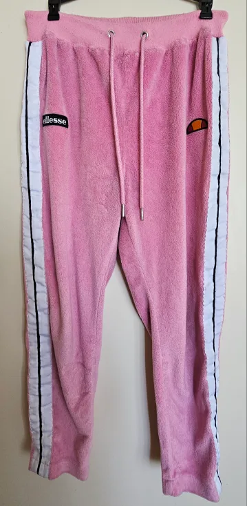 Ellesse Pink Fleece Track Pants - UK 12 thumbnail