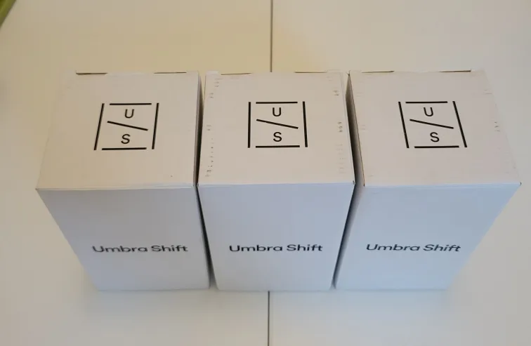 6 x Umbra Shift Sediment Black Stoneware Cups / Mugs image indicator(7)