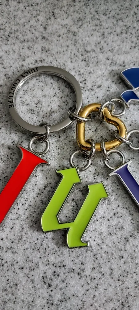 (NEW) Juicy Couture Letter Keychain image indicator(4)
