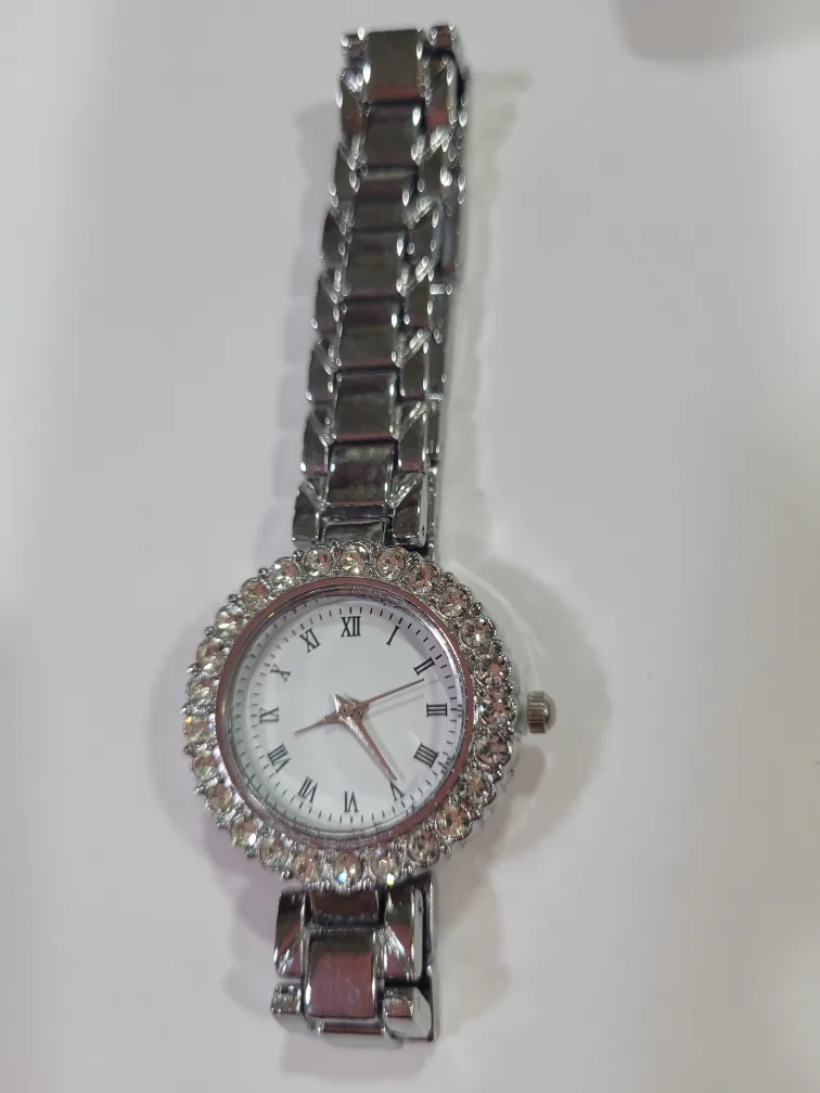 Silver-tone Rhinestone Ladies Watch image indicator(2)
