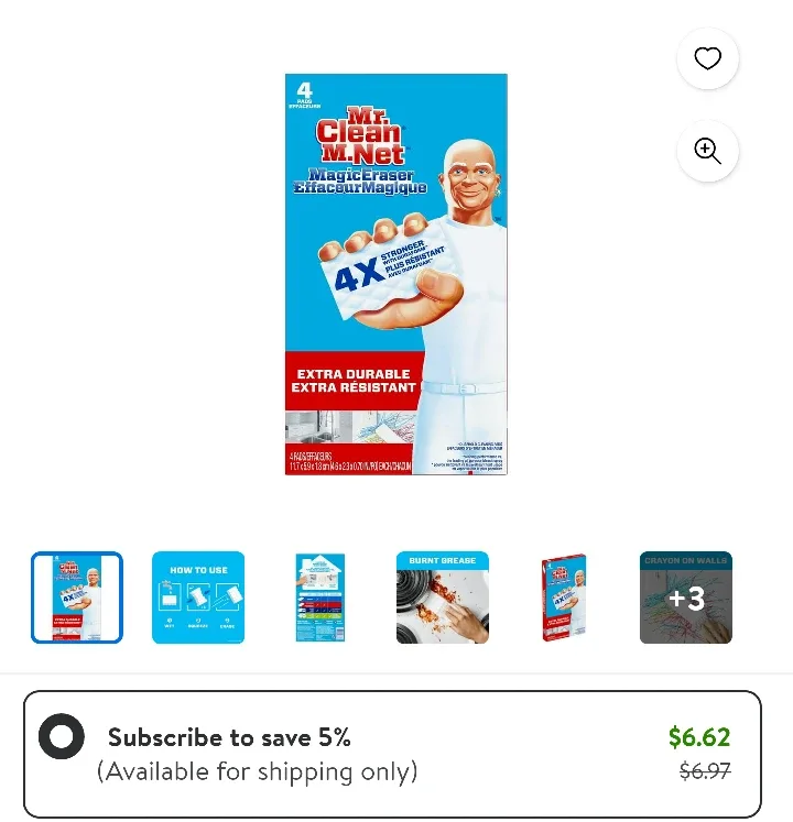 Mr. Clean Magic Eraser - 4 Pack thumbnail