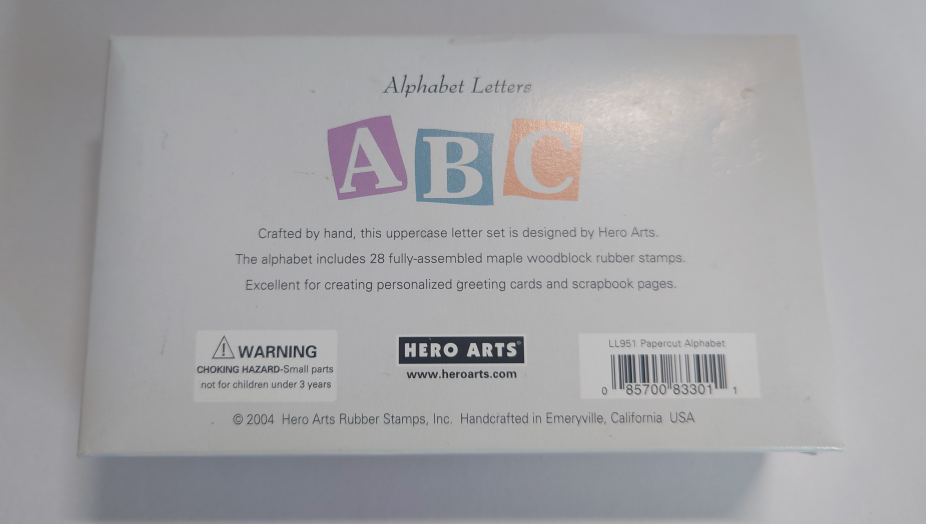 28 PC Alphabet Letters Rubber Stamp Set - photo 3