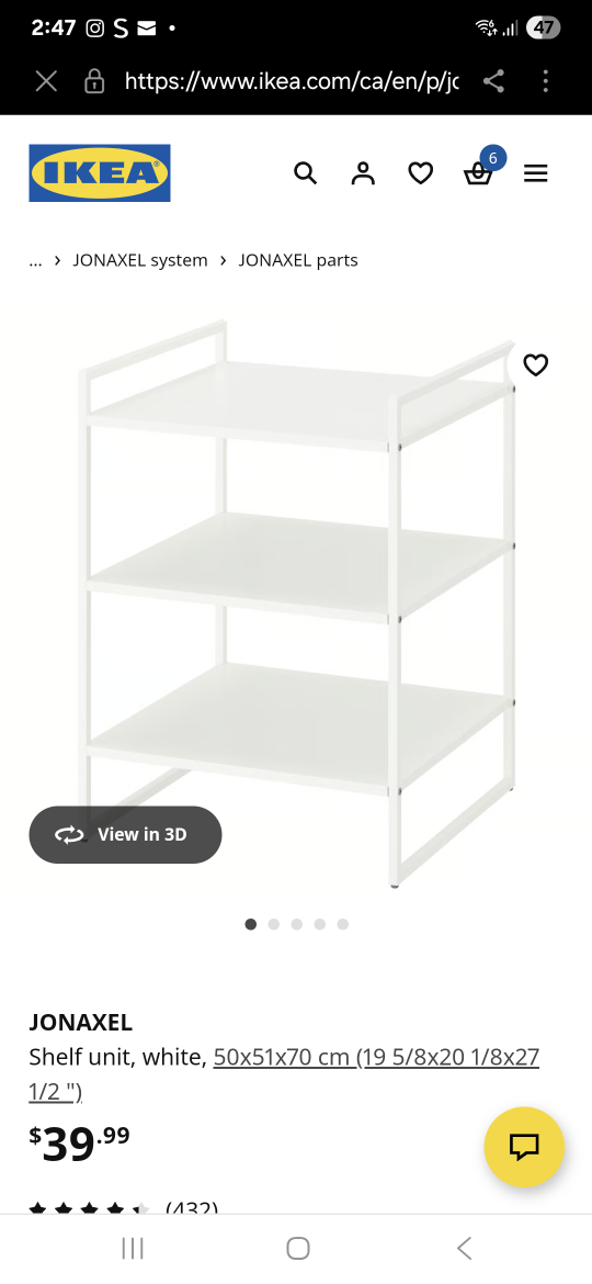 IKEA JONAXEL White Shelf Unit - photo 4