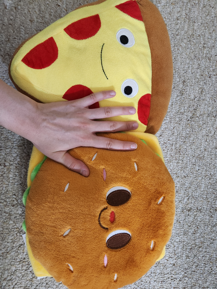 Pizza and Burger Plush Pillows - photo 4