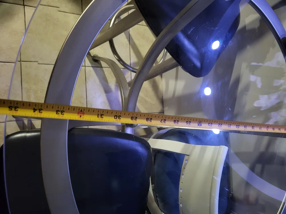 Glass Top Bar Table with 2 Stools image indicator(5)