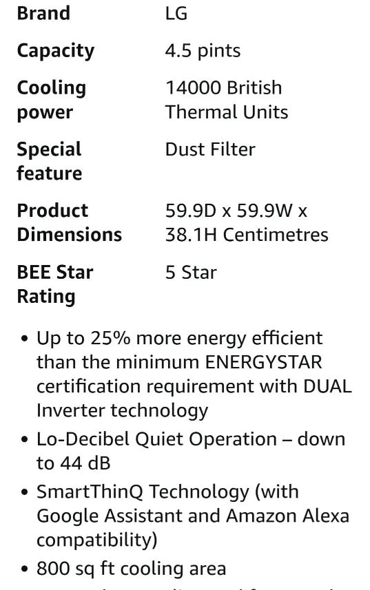 LG LW1522IVSM Window Air Conditioner - 14,000 BTU image indicator(3)