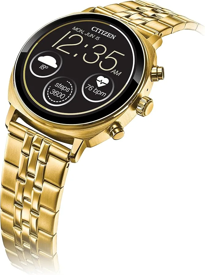 Citizen CZ Smart 41mm Unisex Smartwatch Gold MSRP: $584 image indicator(2)