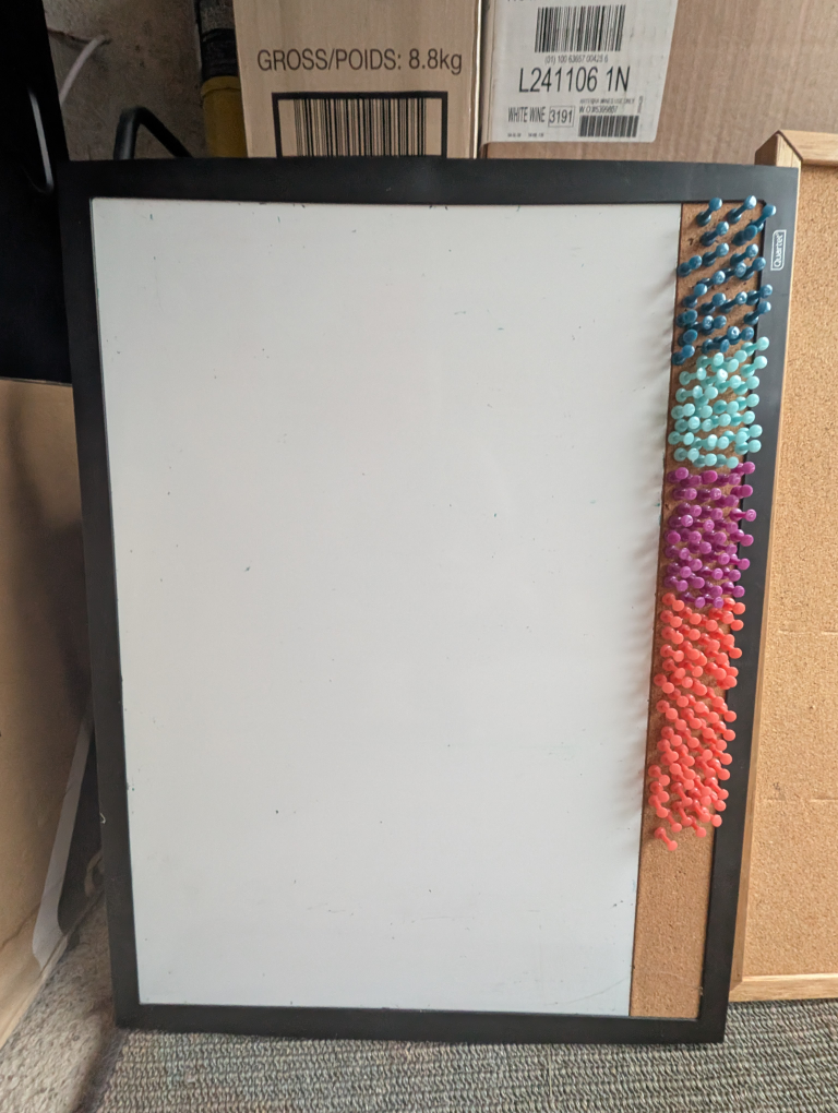 Whiteboard/Corkboard Combo