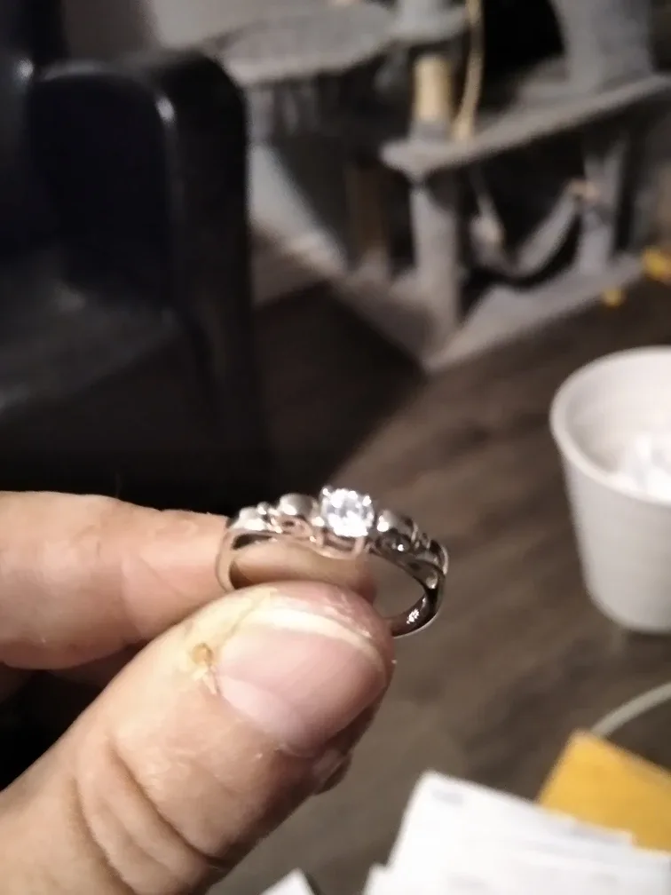 A Moissanite Ring, Sterling Silver thumbnail