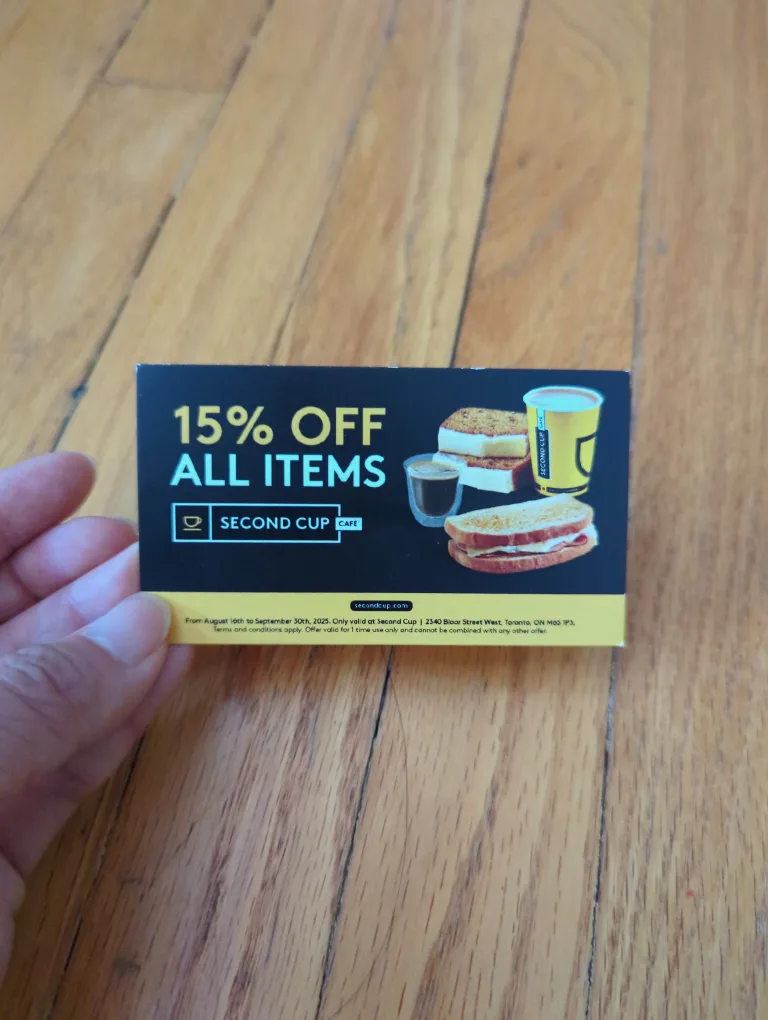 Second Cup 15% Off Coupon - Valid Until Sept 2025 thumbnail