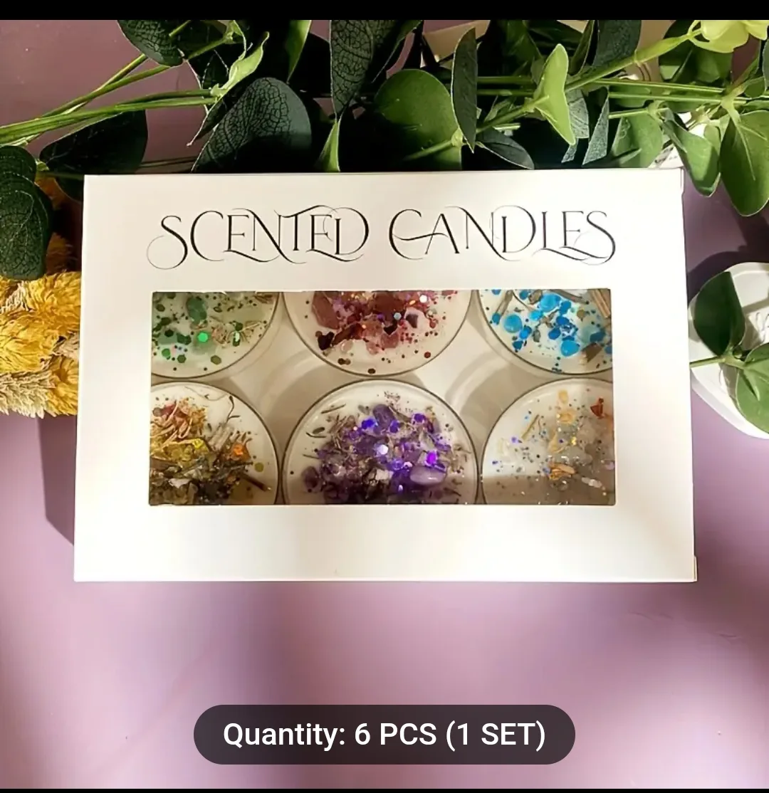 Scented Candles - 6 Piece Set glitter scents thumbnail