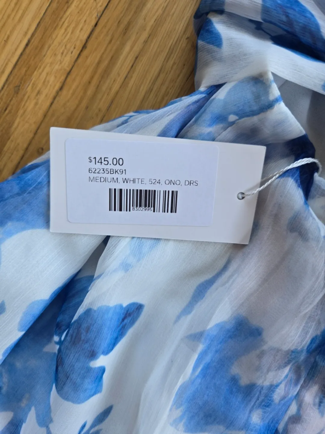 NWT Windsor Blue Floral Mini Dress M image indicator(7)