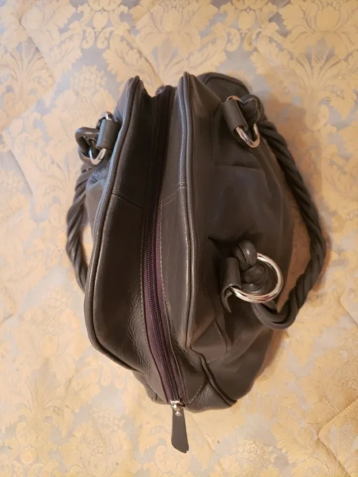 Grey Leather Handbag image indicator(2)