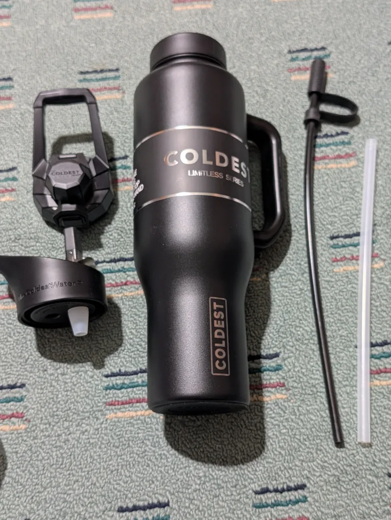 Coldest Water 46 oz Tumbler w/ Handle & Straw image indicator(2)