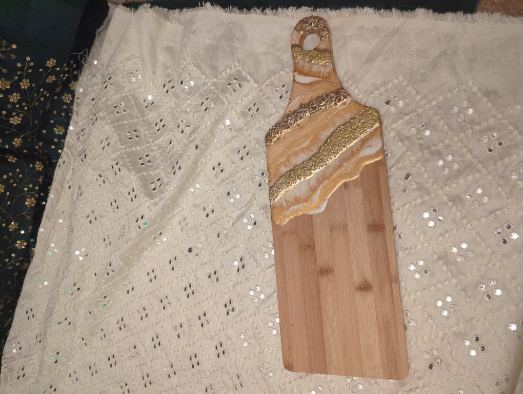Handmade Resin Art Charcuterie Board