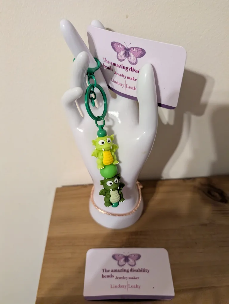 Dragon Keychain by Lindsay Leahy thumbnail