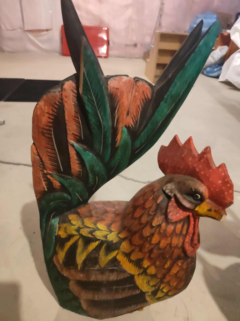 Wooden Rooster Sculptures - photo 4