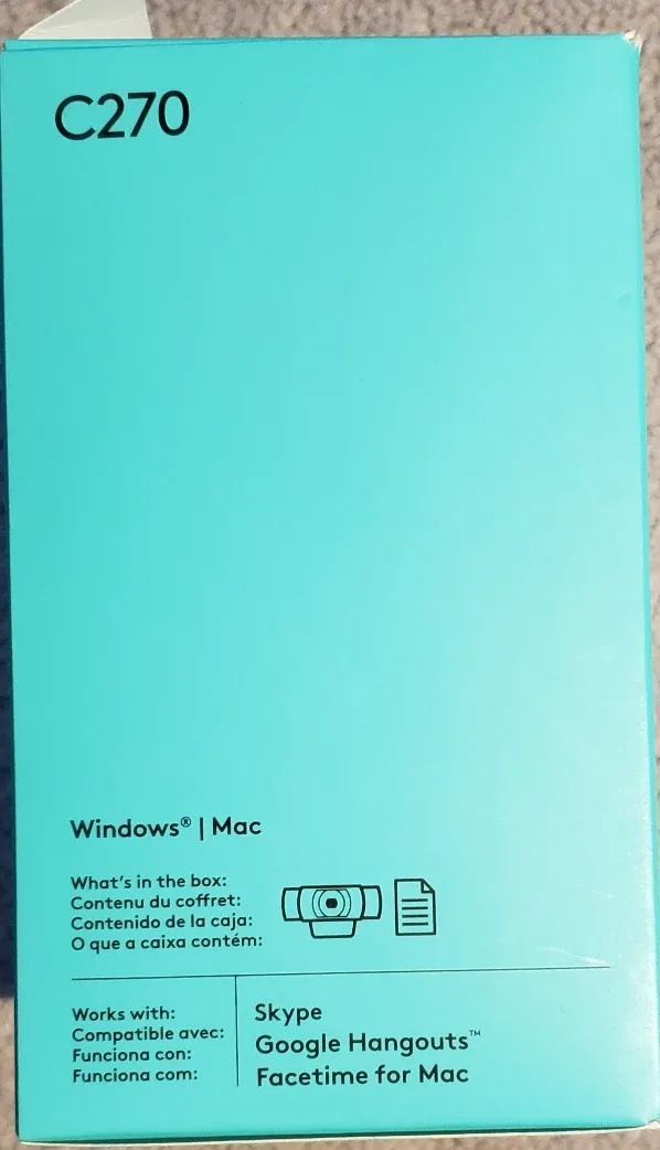 Logitech C270 HD Webcam - Like New! image indicator(3)