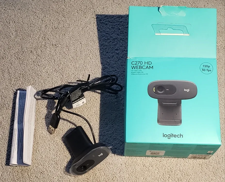 Logitech C270 HD Webcam - Like New! image indicator(5)