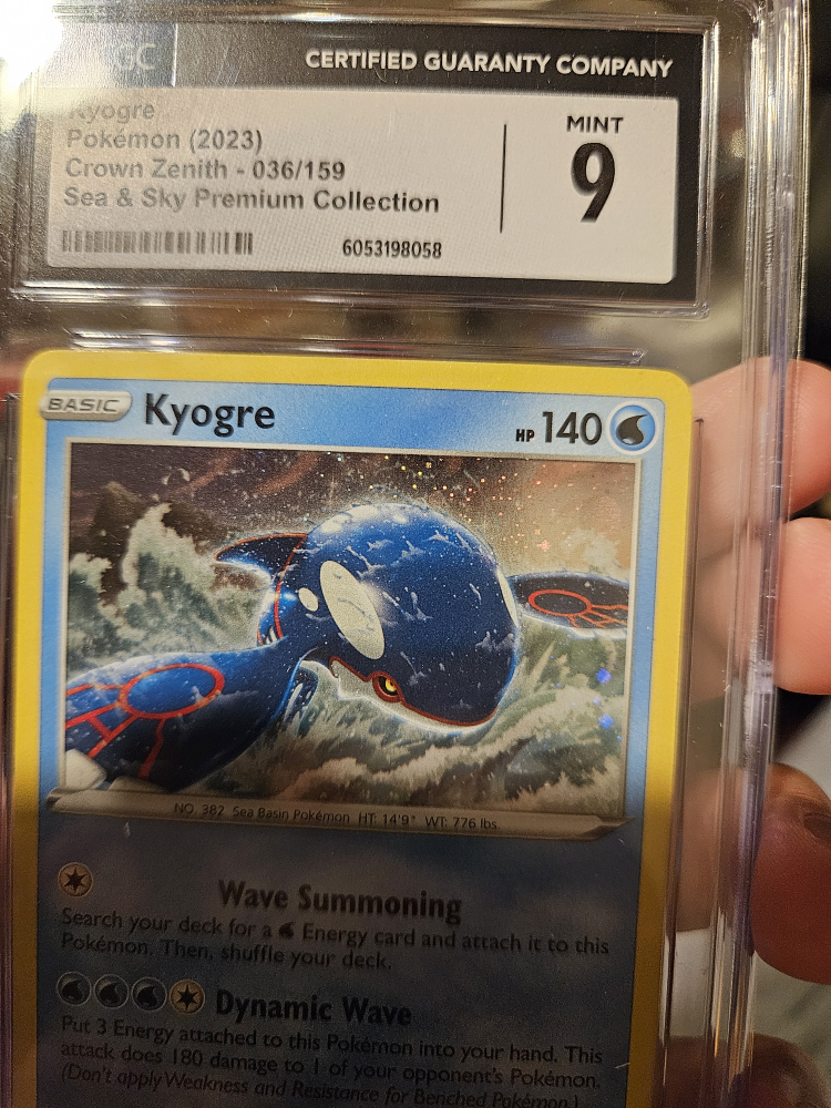 CGC Graded Pokemon Cards: Kyogre & Rayquaza - photo 4
