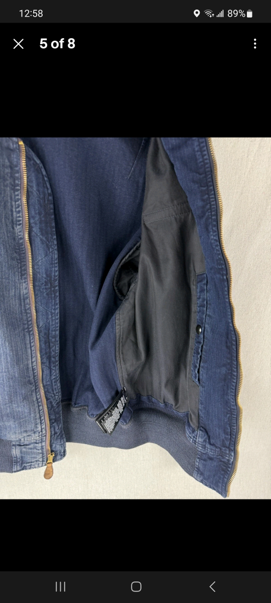 Ralph Lauren RRL Denim Bomber Jacket - Size M - photo 3
