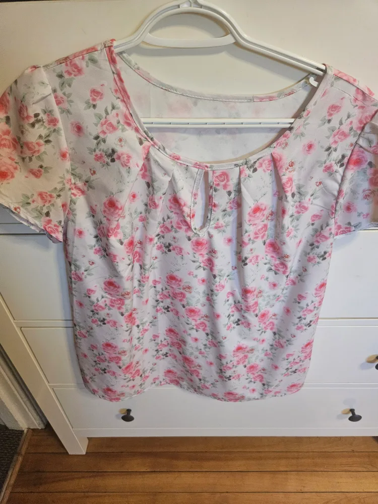 Shein Floral Print Blouse thumbnail