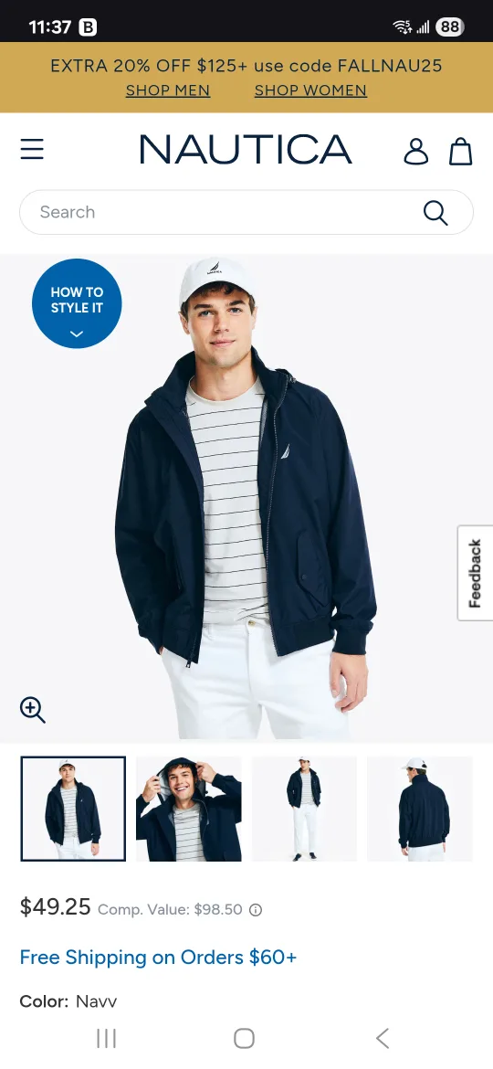 Nautica Navy Blue Jacket - XL image indicator(8)