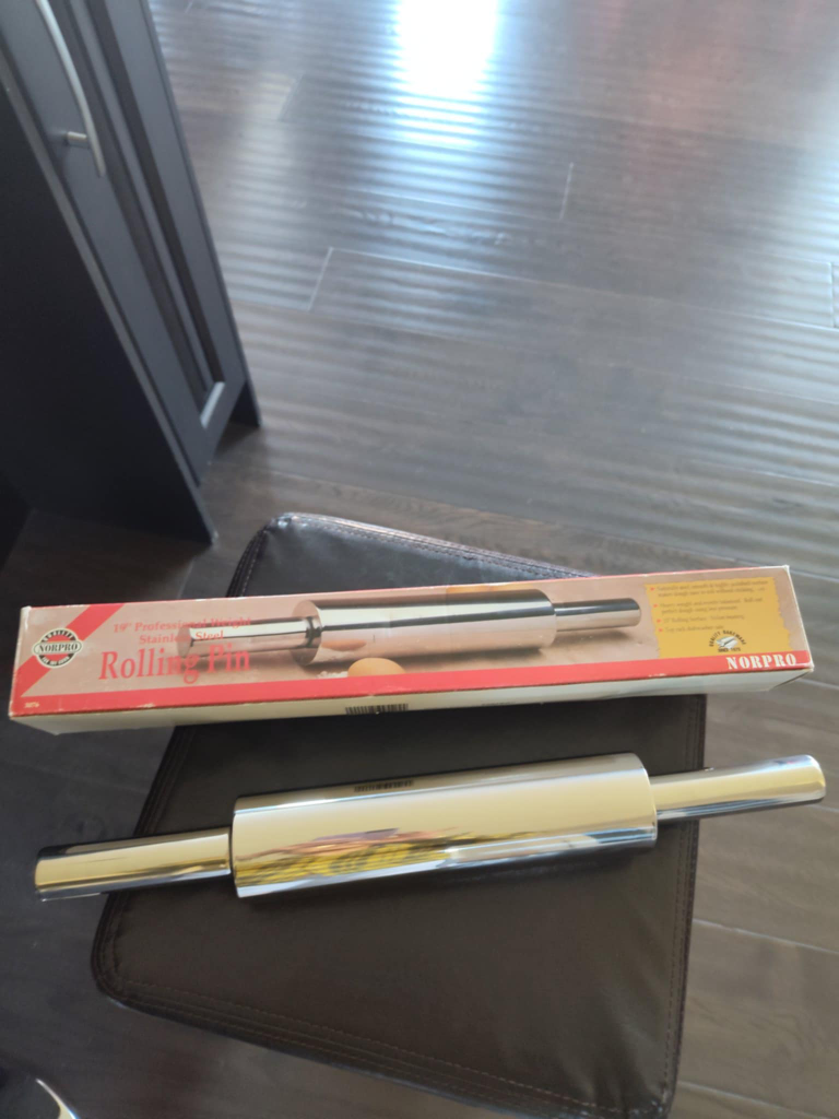 Norpro 19" Professional Stainless Steel Rolling Pin